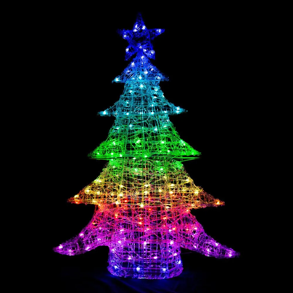 LED Rainbow Acrylic Tree with App (100cm)