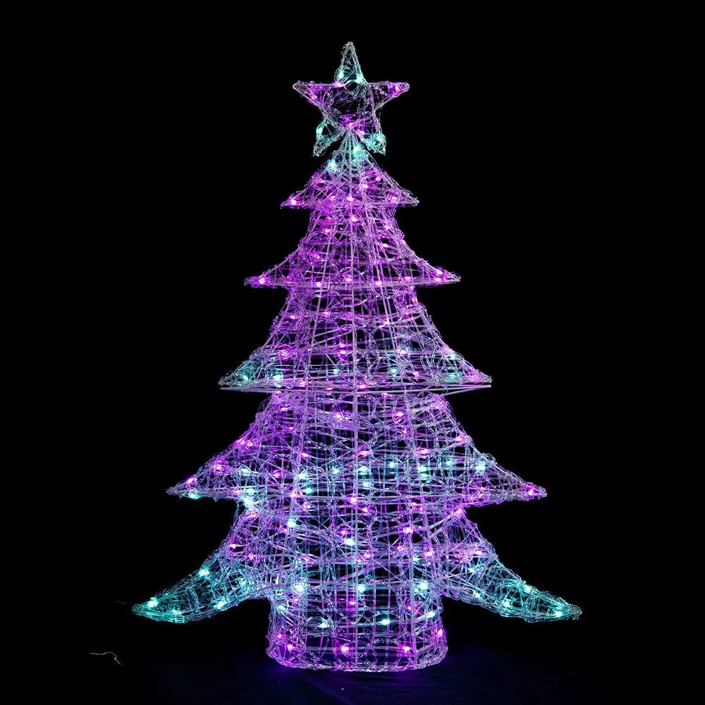 LED Rainbow Acrylic Tree with App (100cm)