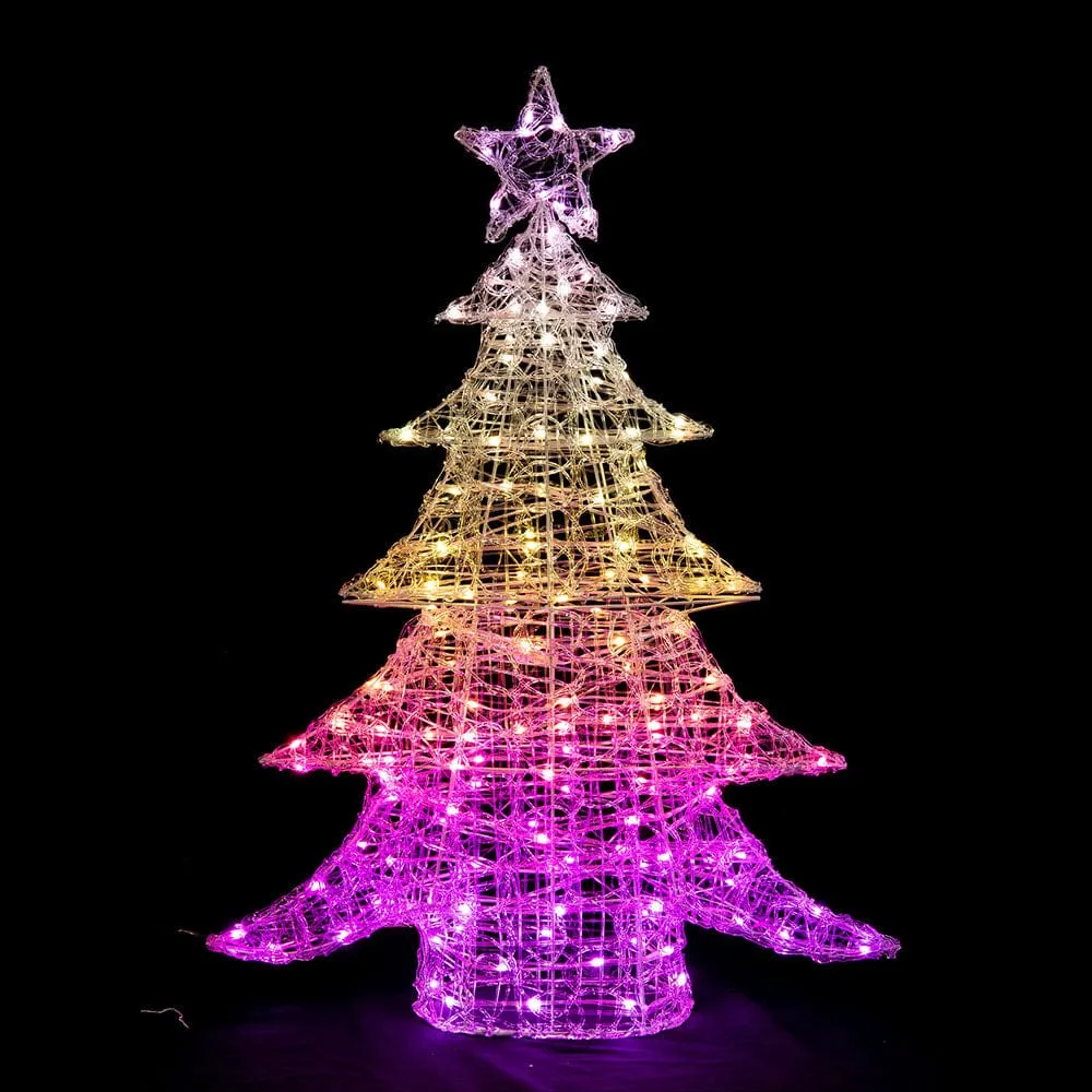 LED Rainbow Acrylic Tree with App (100cm)