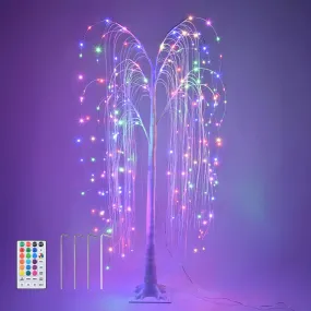 Lighted Willow Tree for Outdoor Christmas Twinkle Multicolor