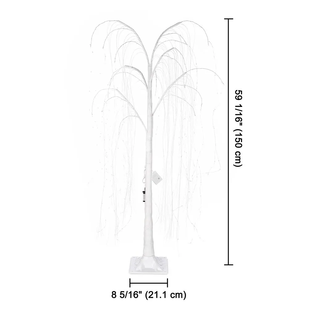 Lighted Willow Tree for Outdoor Christmas Twinkle Multicolor