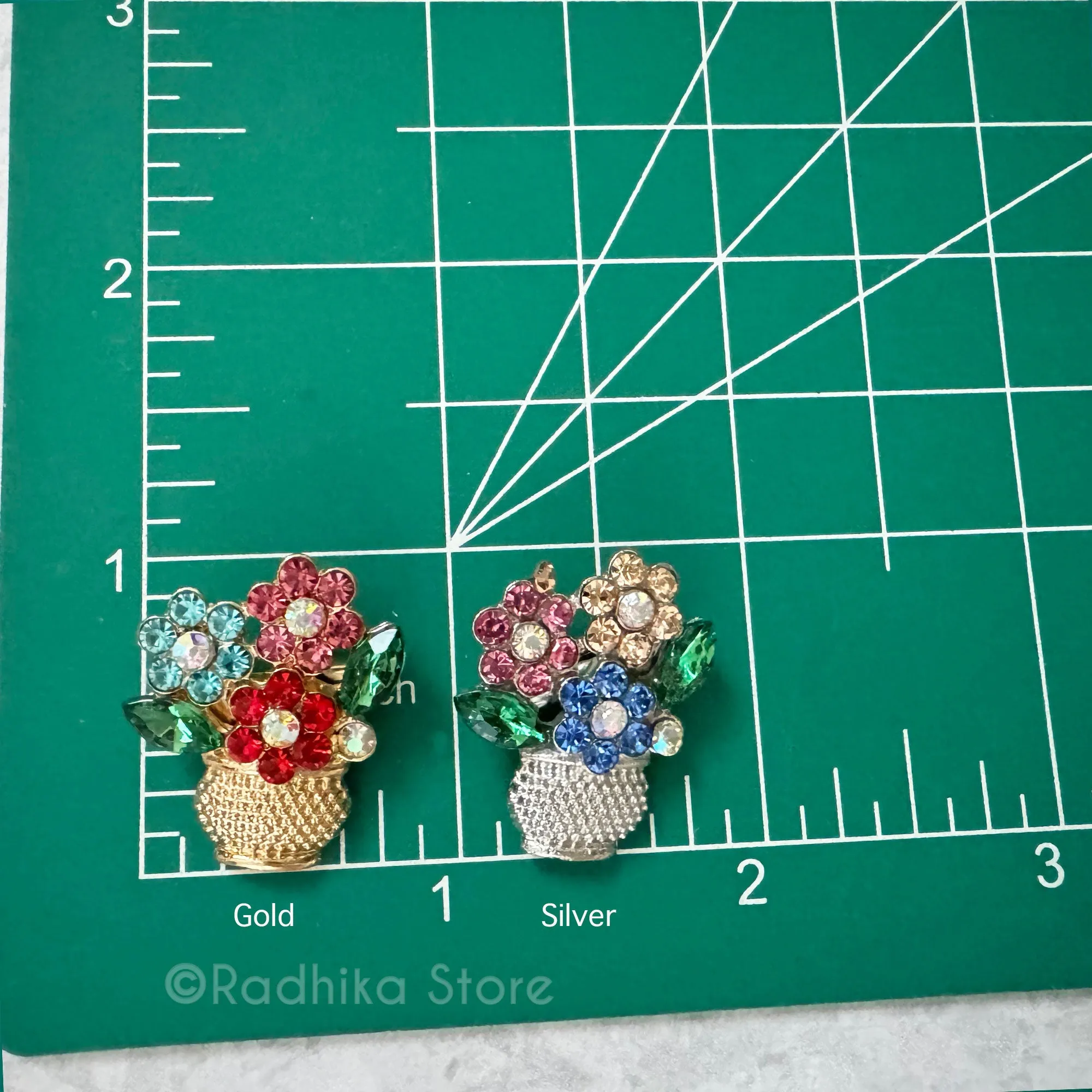 Little Flower Baskets -  Pendants-(Pins)