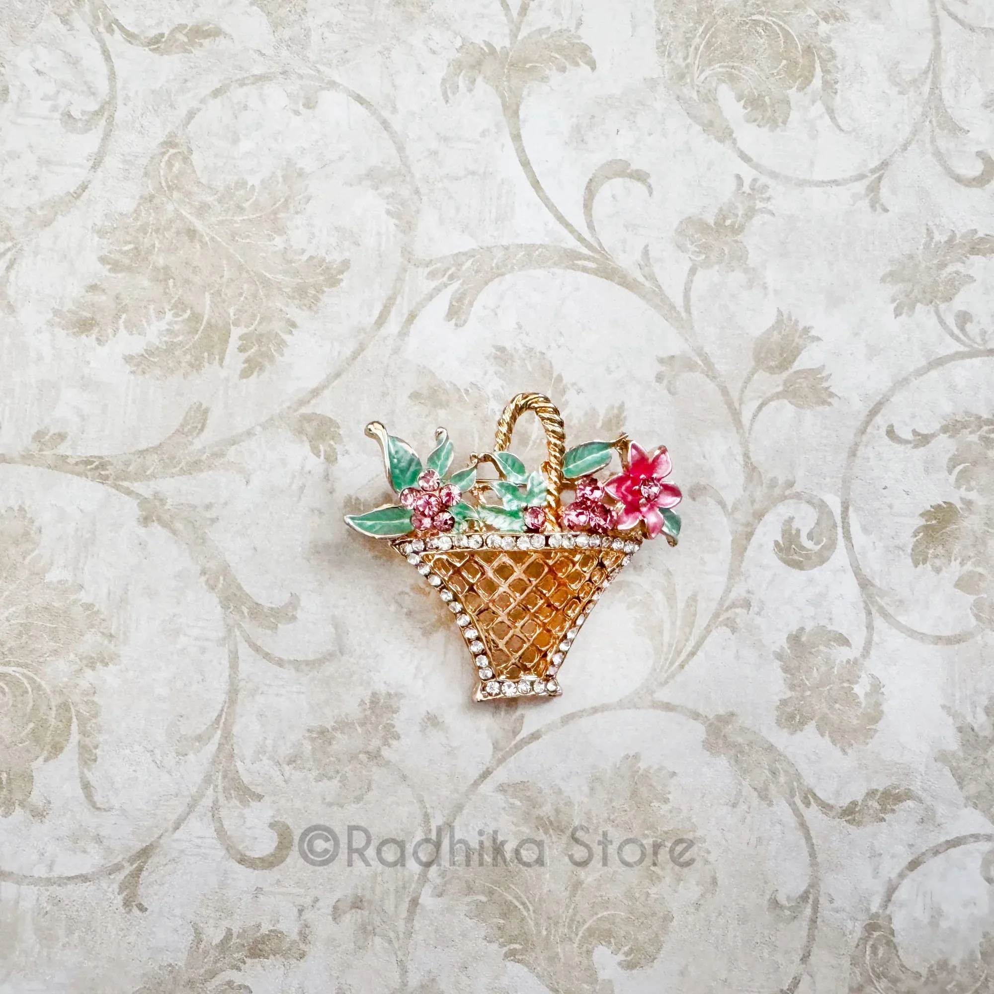 Little Flower Baskets -  Pendants-(Pins)