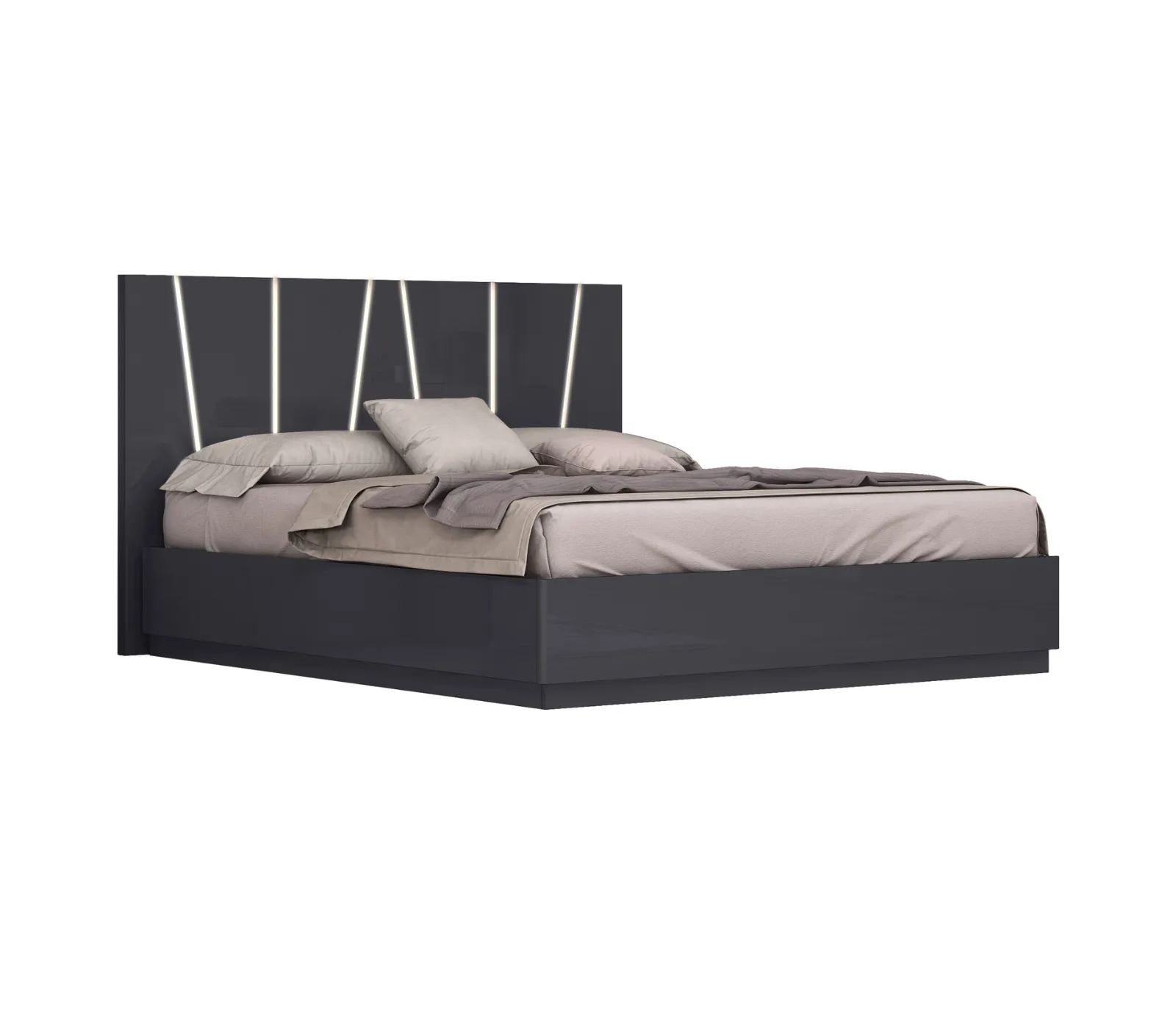 Luna Bed w/ LED Lights & Lift Storage