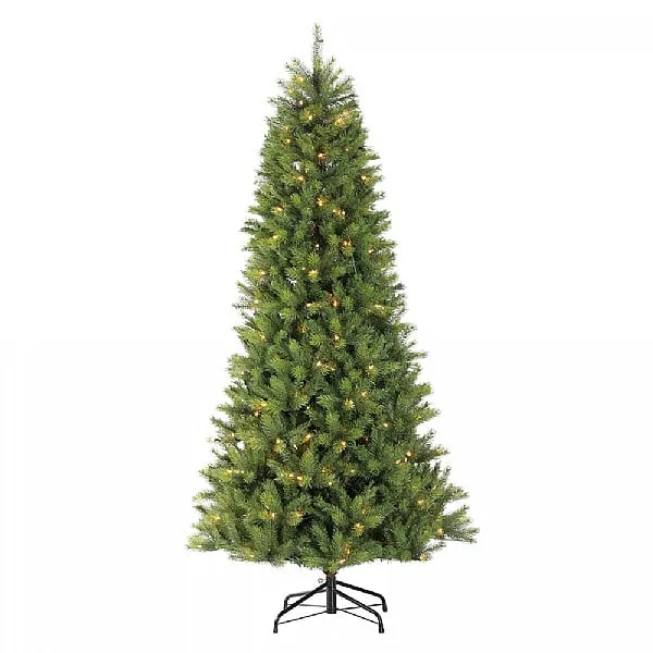 Puleo Kensington Slim Prelit Artificial Christmas Tree