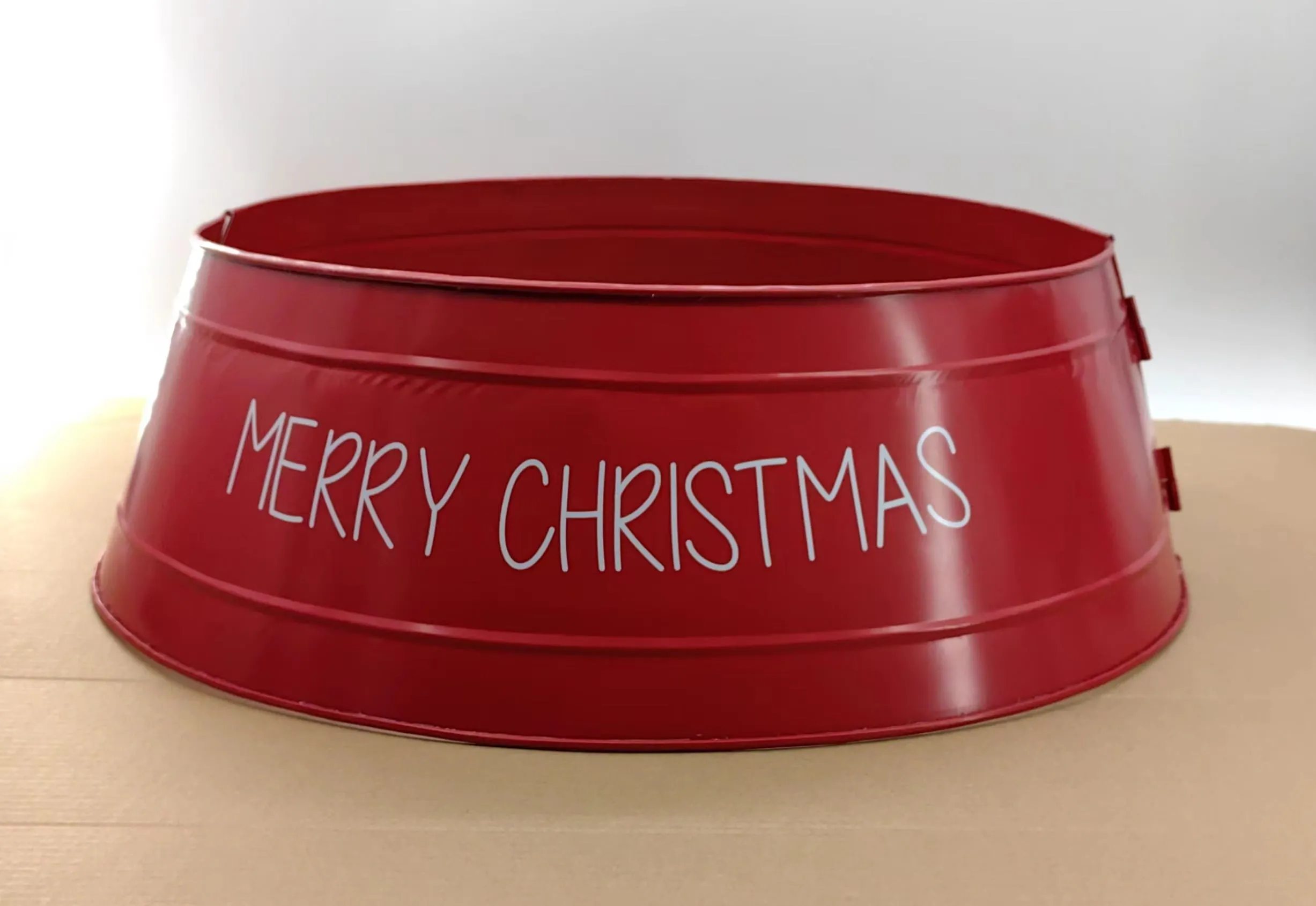 Red Merry Christmas Metal Tree Collar, by Holiday Time