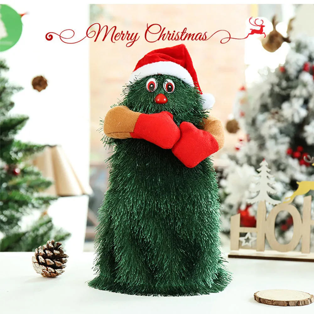 Singing and Dancing Christmas Tree Plush Toys For Kids Gift, TO0016