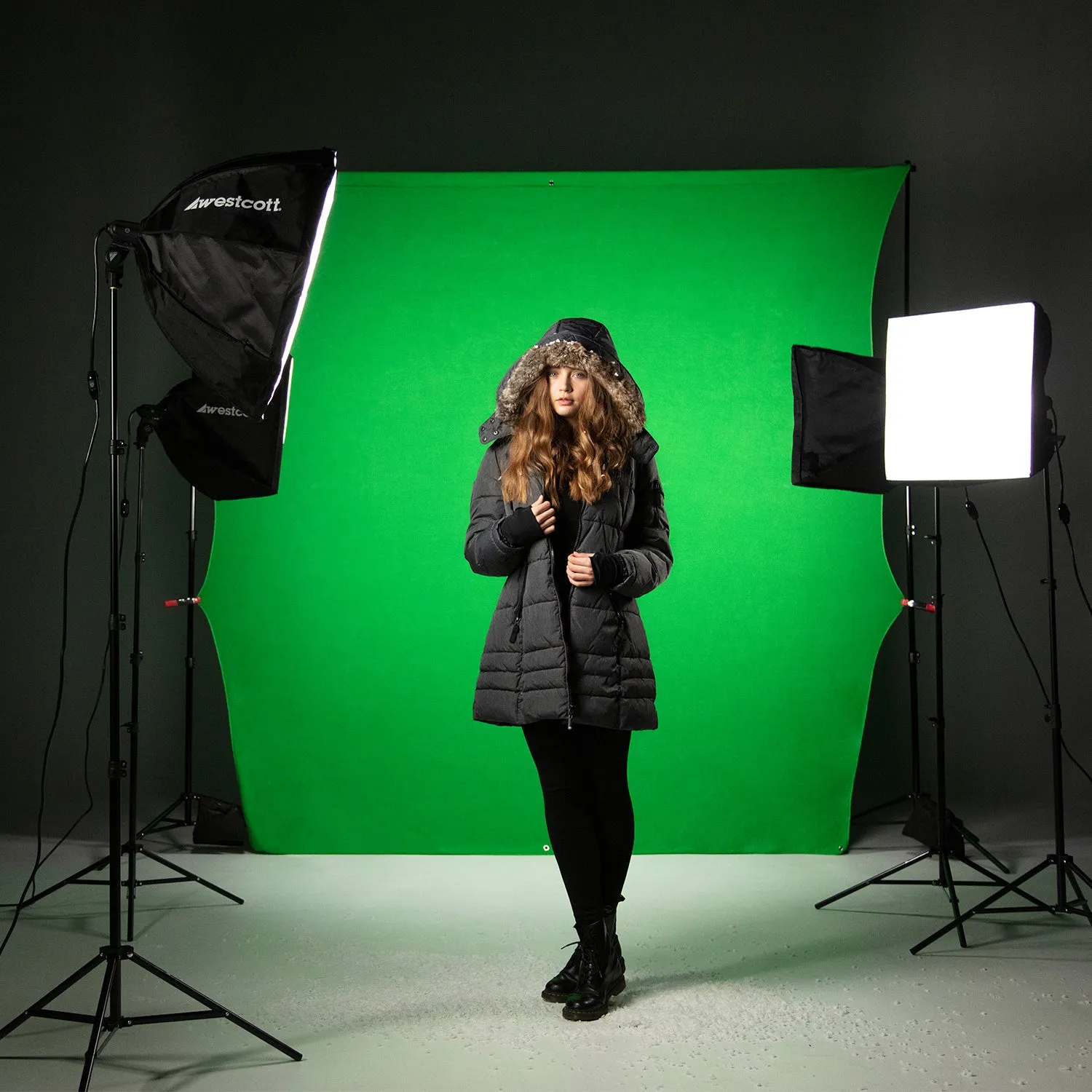 uLite LED Green Screen Photo Lighting Kit